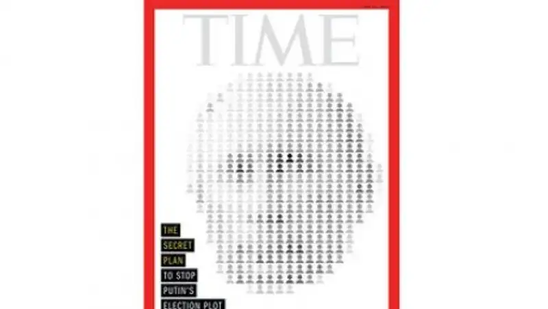 Time поместил на обложку «портрет Путина»