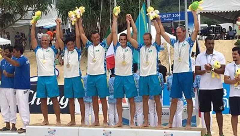 Сборная Казахстана по водному поло стала чемпионами IV Пляжных Азиатских Игр
