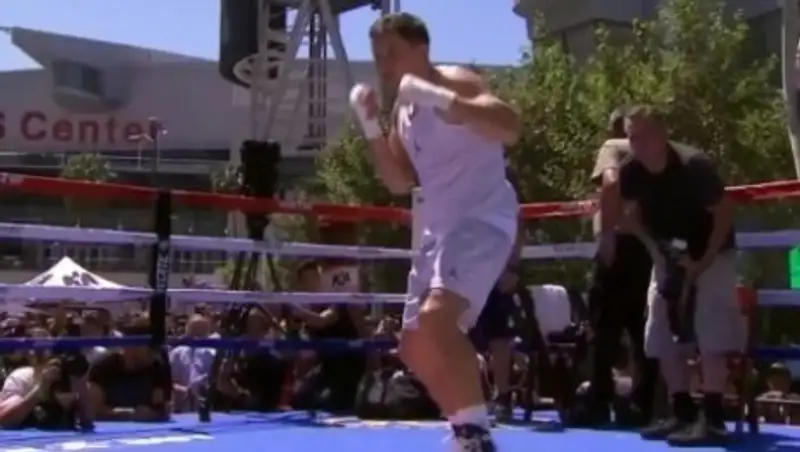 В Лос-Анджелесе прошла открытая тренировка Геннадия Головкина