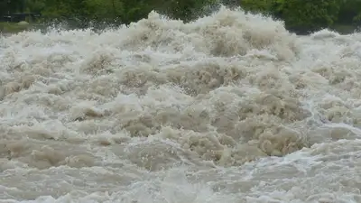 Река вышла из берегов в Костанайской области, фото - Новости Zakon.kz от 04.04.2023 09:20