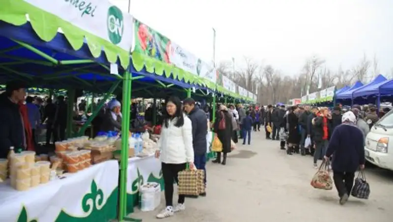 В Шымкенте к Наурызу прошла продовольственная ярмарка