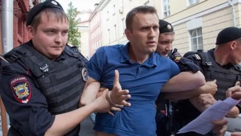 Алексей Навальный задержан на акции протеста в Москве