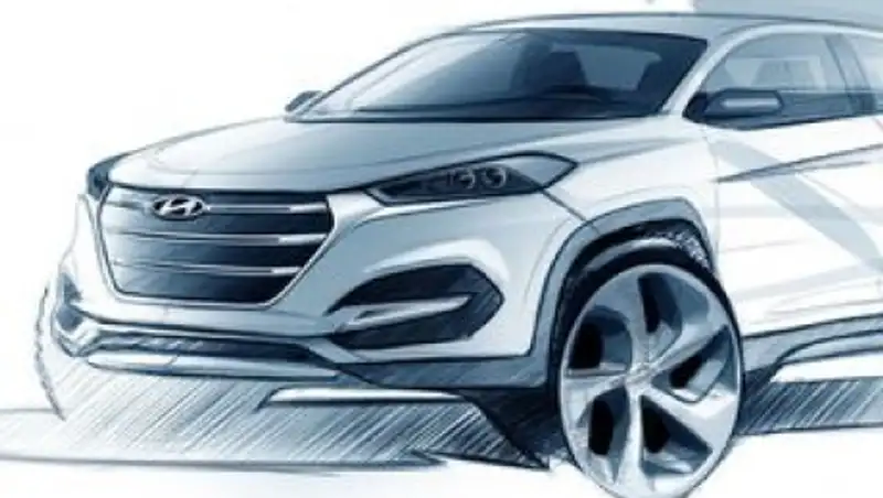 Hyundai показал первый эскиз нового Tucson