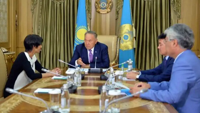 Назарбаев встретился с ректором Казахской нацакадемии хореографии А.Асылмуратовой