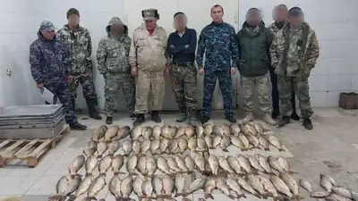 160 кг незаконно выловленной рыбы изъяли Туркестанской области, фото - Новости Zakon.kz от 18.03.2023 11:34