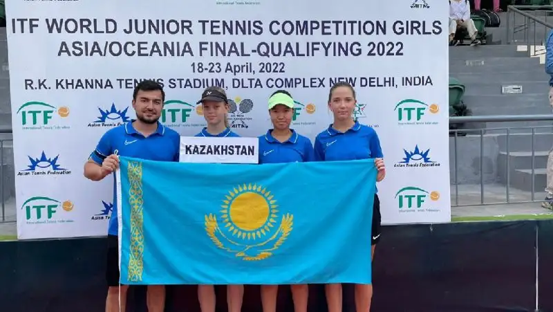 Казахстанские юниорки прошли в четвертьфинал отбора к ЧМ по теннису