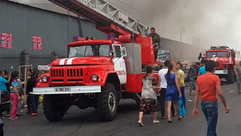 Первая версия пожара на барахолках Алматы- поджог