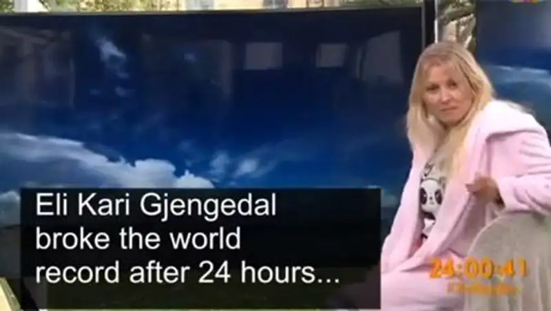 Норвежская ведущая 33 часа рассказывала о погоде в прямом эфире