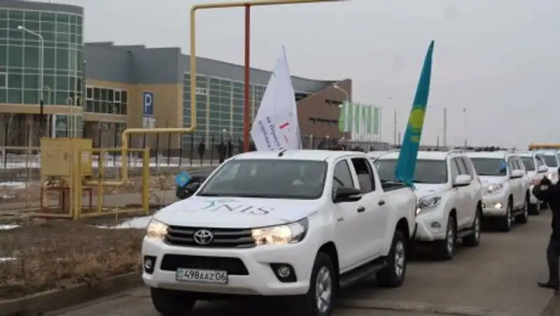 В Атырау состоялся автопробег, посвященный Дню Первого Президента