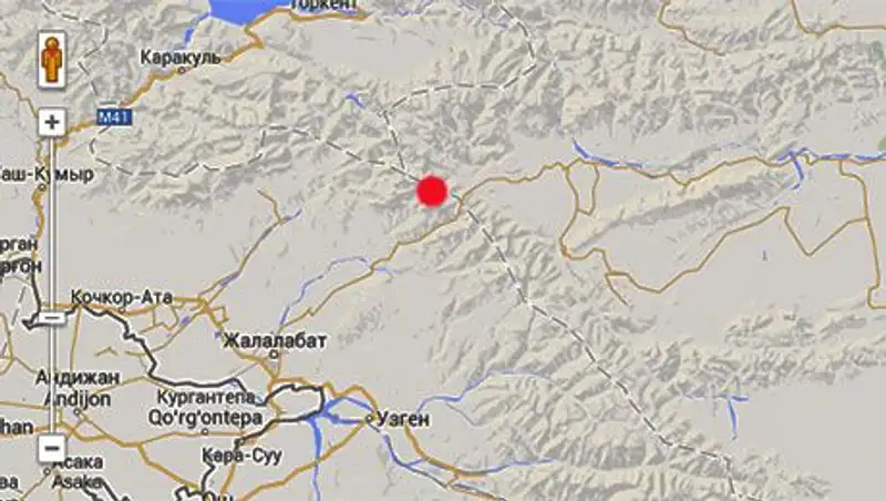На юго-запад от г. Алматы зарегистрировано землетрясение