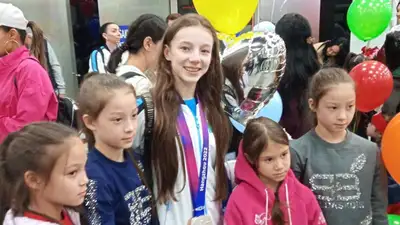В Алматы встретили победителей и призеров Азиатских игр