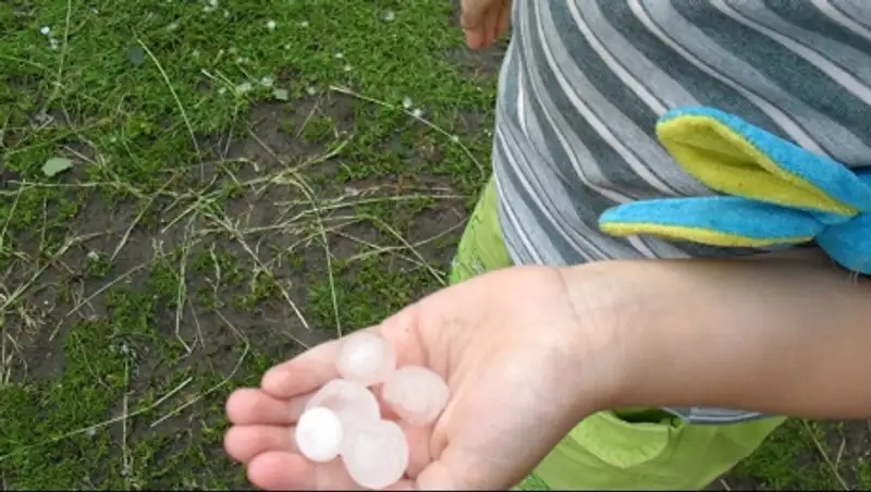 Град побил окна в двух сельских школах в Акмолинской области