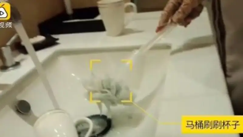 Сотрудники пятизвёздочных отелей мыли посуду туалетными ёршиками