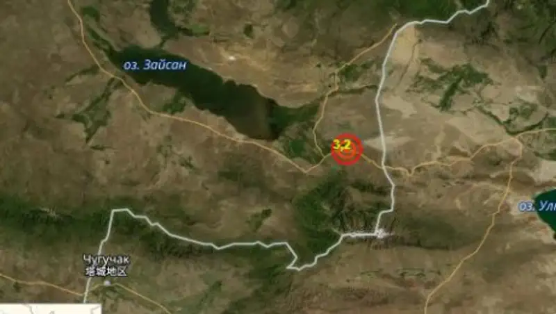 В Восточном Казахстане произошло землетрясение магнитудой 3,2