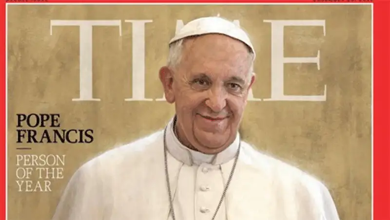 Журнал Time признал Человеком года Папу Римского