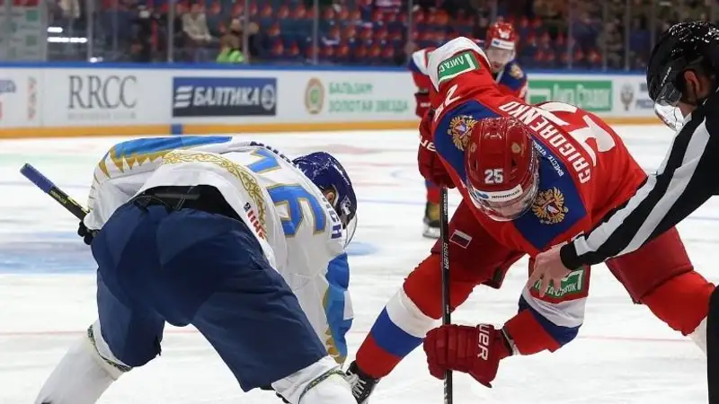 Сборная Казахстана по хоккею проиграла команде России