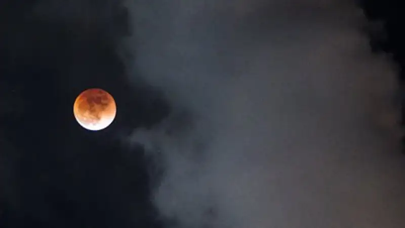 Жители Земли поделились фотографиями "кровавой" и голубой Луны