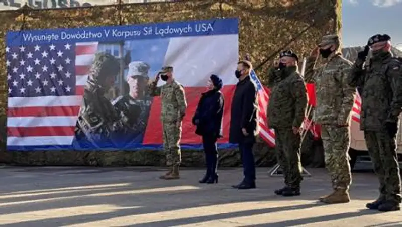 Передовое командование Корпуса сухопутных сил США начало работу в Польше