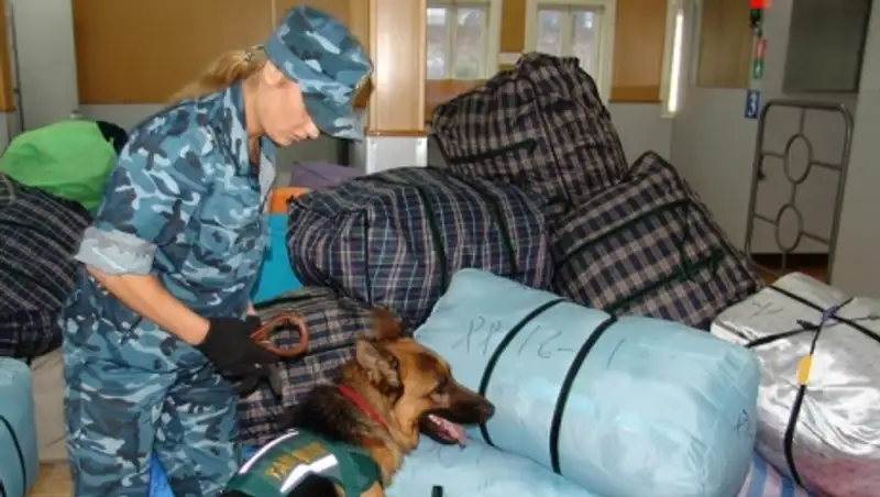 Транспортные полицейские изъяли шесть тонн контрабанды в поезде следовавшем в Россию