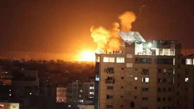 Ночная атака: израильские ВВС наносят авиаудары по палестинскому сектору Газа, фото - Новости Zakon.kz от 07.04.2023 04:32