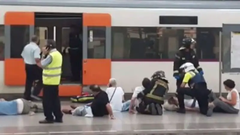 Почти 50 человек пострадали при крушении поезда в Барселоне