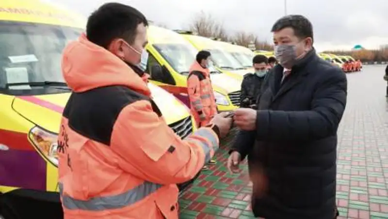 Уровень обеспеченности спецтранспортом скорой медицинской помощи в Атырауской области достиг 100%