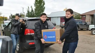 Казахстан Астана Qazaqoil акимат продукты спонсорство благотворительность