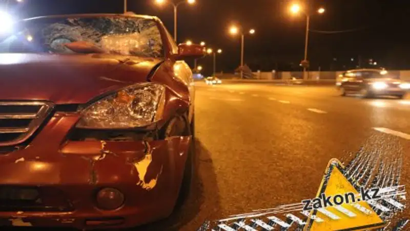 В Алматы сбили пьяного пешехода