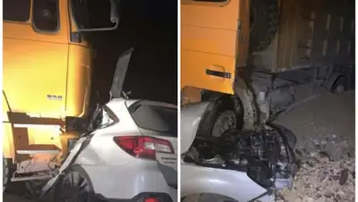 Жуткое ДТП с участием самосвала произошло в Карагандинской области: погибли трое, фото - Новости Zakon.kz от 12.08.2022 10:32