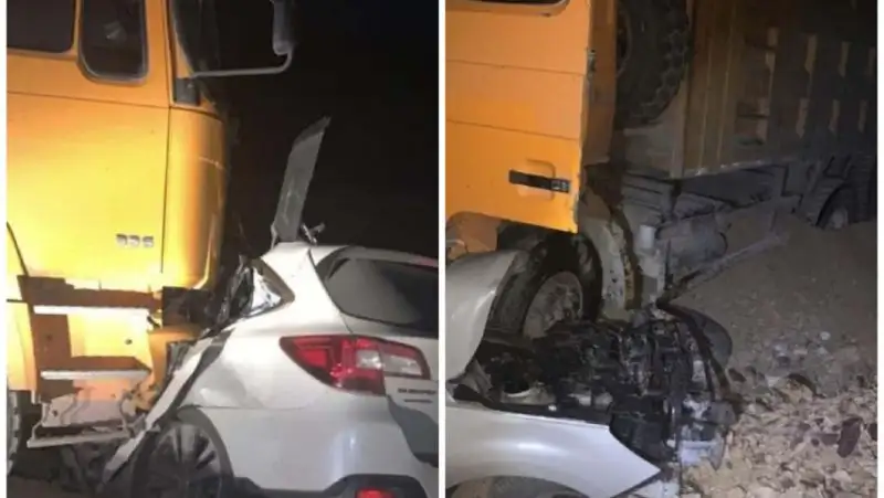 Жуткое ДТП с участием самосвала произошло в Карагандинской области: погибли трое