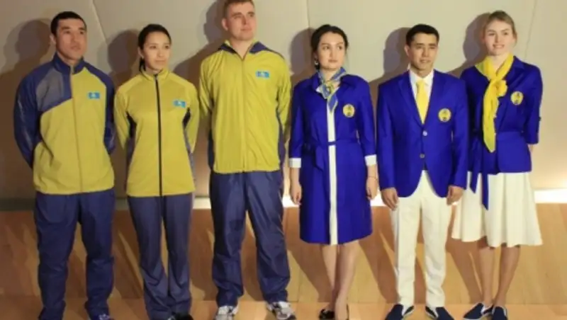 &#1178;аза&#1179;стан делегациясыны&#1187; спорт киiмiнде ал&#1171;аш рет к&#1257;гiлдiр мен сары т&#1199;с &#1179;олданылмайды