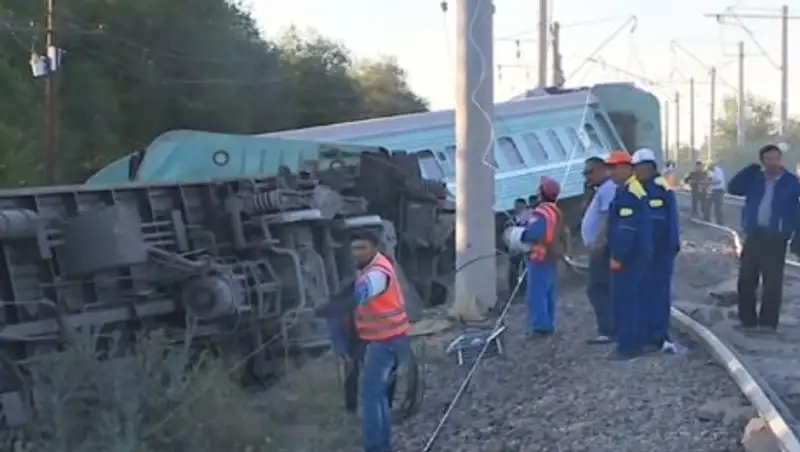 Пострадавшим пассажирам поезда оказывается необходимая помощь