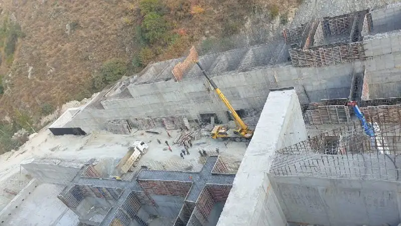 строительство плотины в Алматы, фото - Новости Zakon.kz от 06.10.2022 16:29