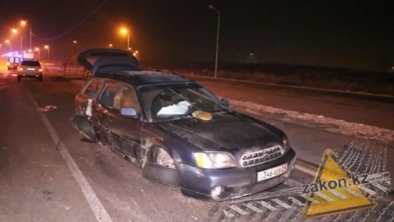 Гололед стал причиной еще одного ДТП в Алматы