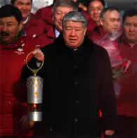 В Алматы прибыл факел Азиады, фото - Новости Zakon.kz от 12.01.2011 18:45