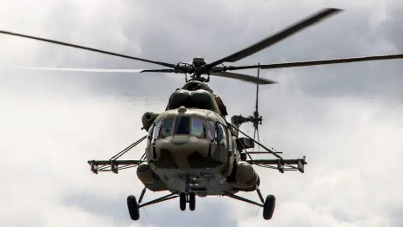 Крушение военного вертолета Ми-8