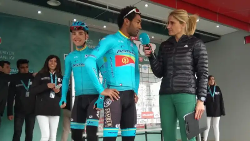 Велогонщик "Астаны" занял третье место на королевском этапе Тура Турции