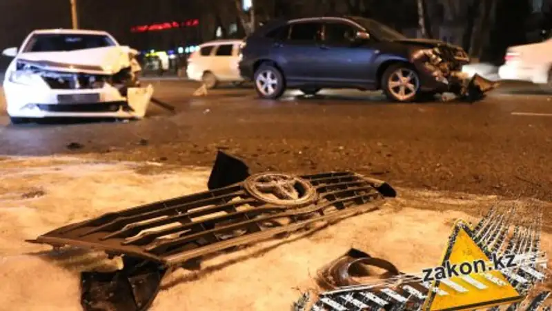 Две аварии в Алматы произошли из-за водителей, не уступивших дорогу