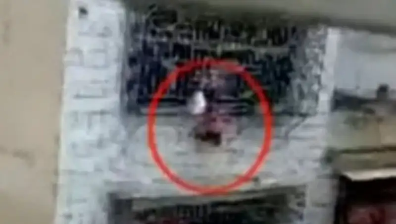 В Китае спасли девочку, чуть не выпавшую с четвертого этажа