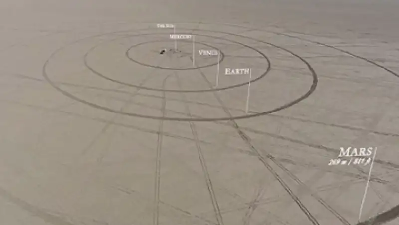 В США представили гигантскую модель Солнечной системы