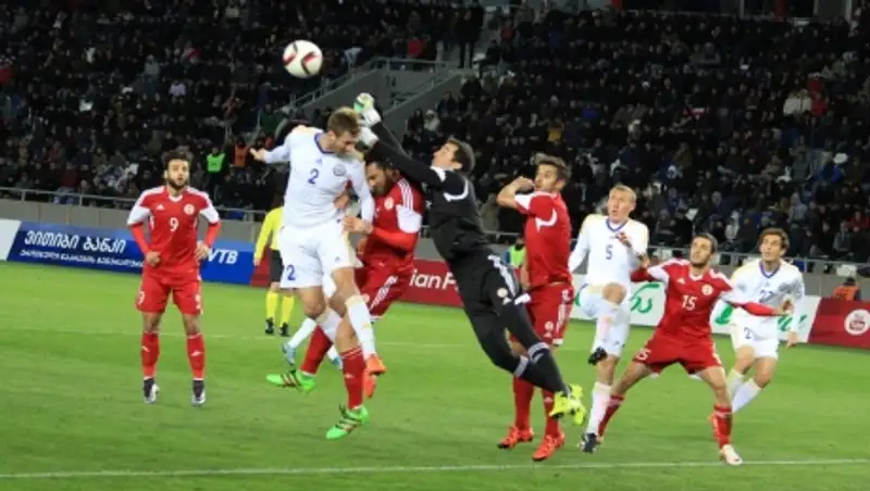 Товарищеский матч  Грузия - Казахстан завершился ничьей