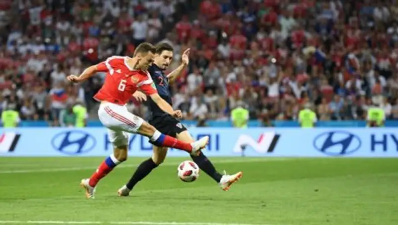 Хорватия-Россия: счет после первого тайма 1:1