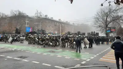 Протестующие, фото - Новости Zakon.kz от 07.02.2022 19:28