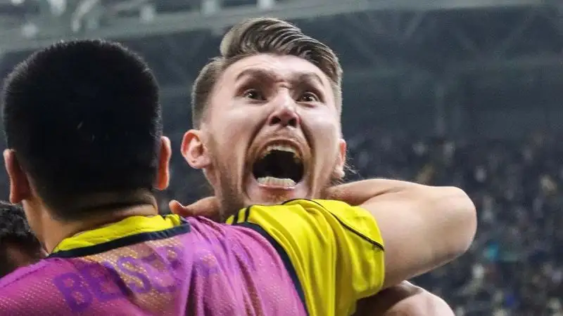 Появилось видео из раздевалки сборной Казахстана после победы над датчанами