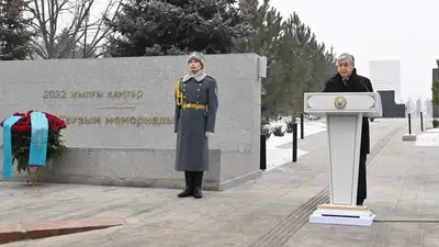 Токаев открыл мемориал жертвам январских событий в Алматы, фото - Новости Zakon.kz от 23.12.2022 10:20