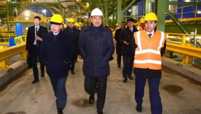 Бакытжан Сагинтаев ознакомился с работой Актогайского горно-обогатительного комбината