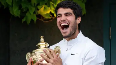 "Уимблдон-2023": появилось видео сенсационной победы испанца Алькараса в финале, фото - Новости Zakon.kz от 17.07.2023 03:49