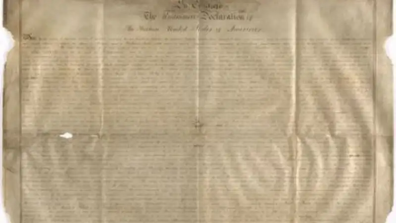 Ученые нашли в Великобритании вторую копию Декларации независимости США