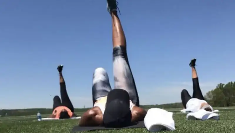 Мишель Обама поделилась снимками со своей тренировки по фитнесу