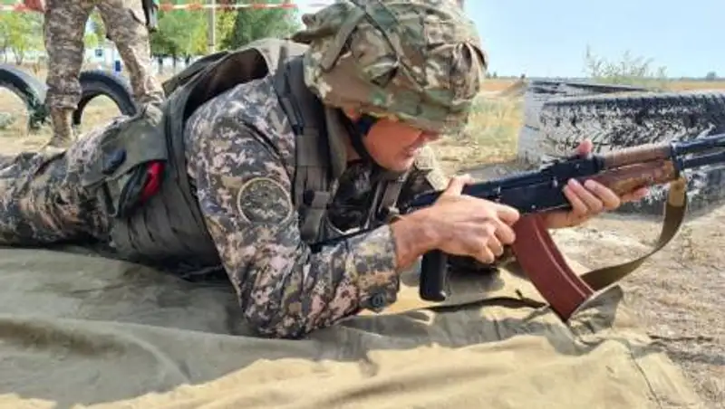 В Алматы проходят воинские сборы с военнообязанными